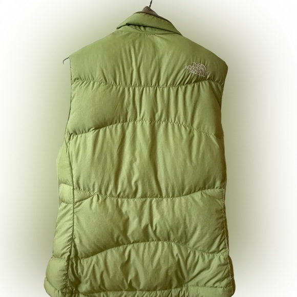 The North Face Kids Lime Green Puffer Vest - Picture 2 of 6